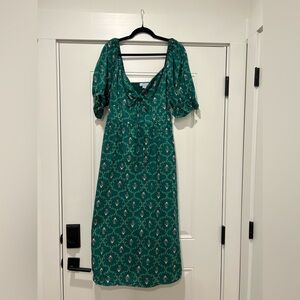 Hill House Ophelia in Emerald Trellis